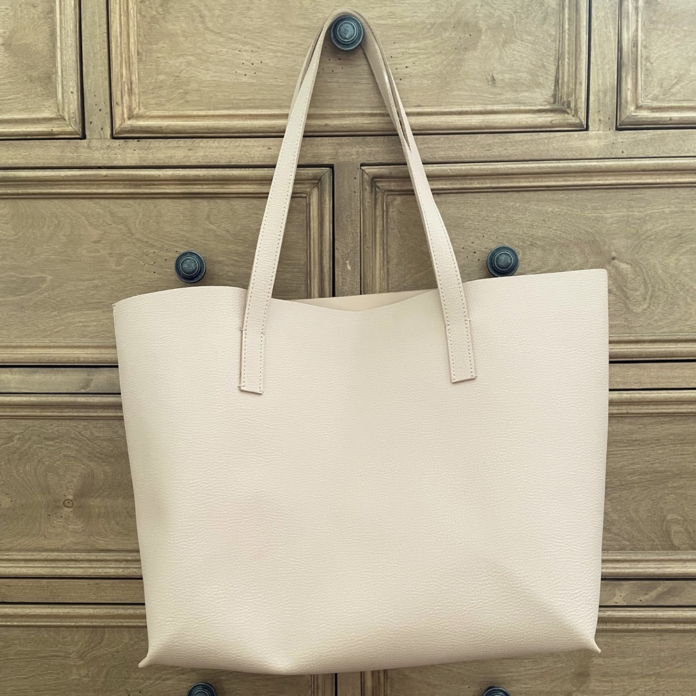 Mark & Graham Everyday Italian Leather Tote Blush/Pink